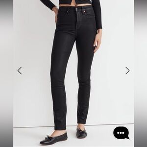 🆕 NWT 🆕- MADEWELL - Stovepipe Black Coated Jeans